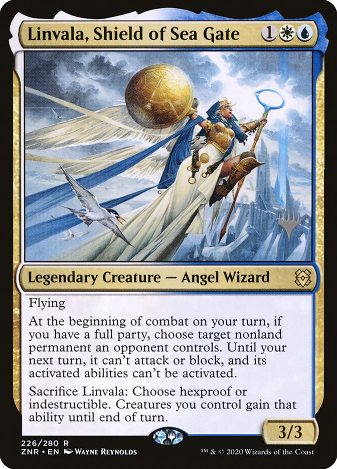 Linvala, Shield of Sea Gate (Promo Pack) [Zendikar Rising Promos] | Local Legends