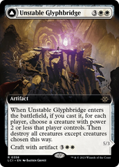 Unstable Glyphbridge // Sandswirl Wanderglyph (Extended Art) [The Lost Caverns of Ixalan] | Golgari Games