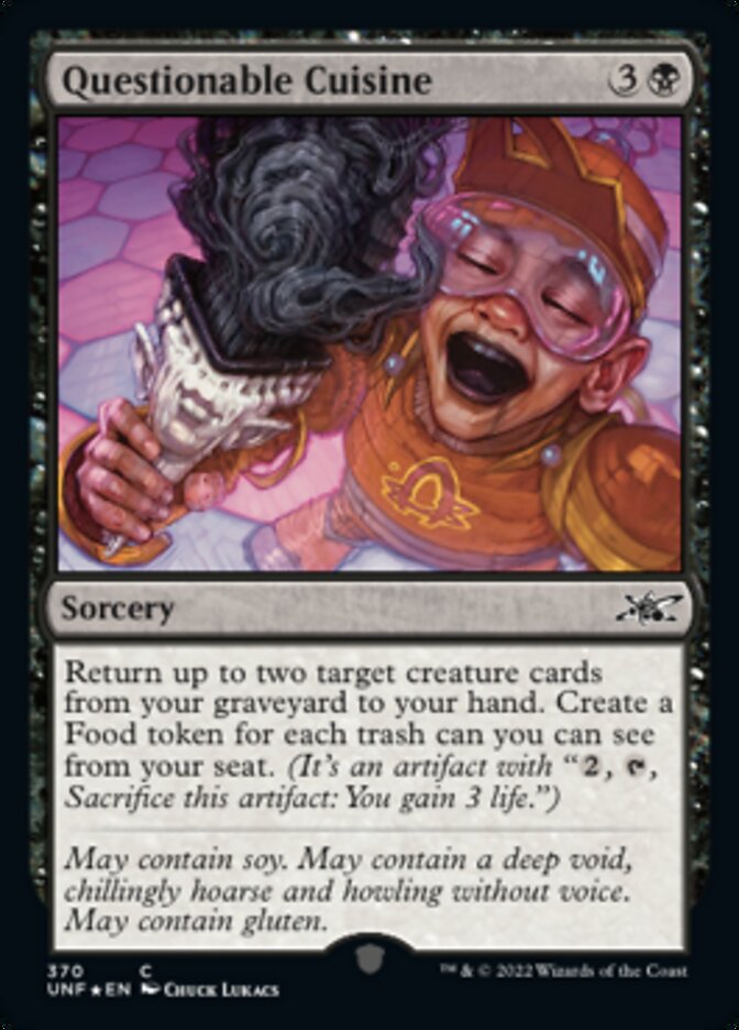 Questionable Cuisine (Galaxy Foil) [Unfinity] | Local Legends