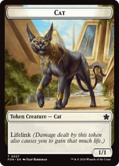 Cat (0027) // Phyrexian Goblin Double-Sided Token [Foundations Tokens] | Local Legends