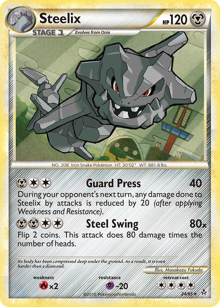 Steelix (24/95) (Theme Deck Exclusive) [HeartGold & SoulSilver: Unleashed] | Golgari Games