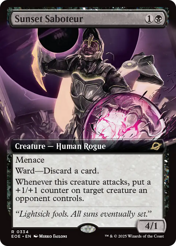 Sunset Saboteur (Extended Art) [Edge of Eternities] | Local Legends