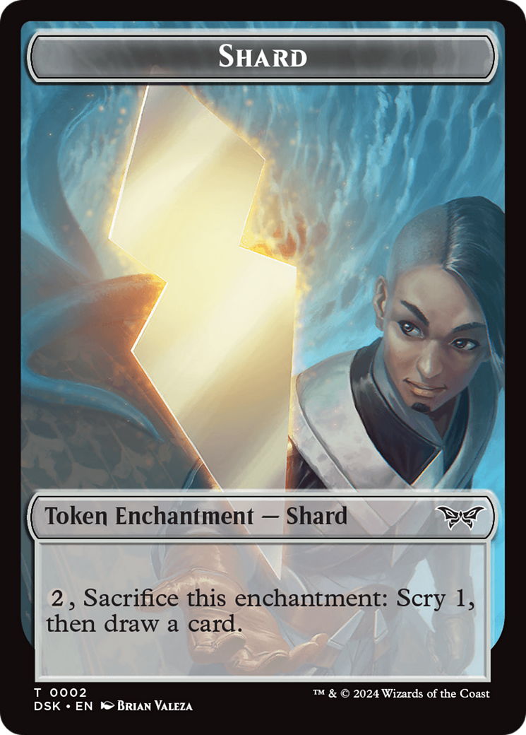 Glimmer // Shard Double-Sided Token [Duskmourn: House of Horror Tokens] | Golgari Games