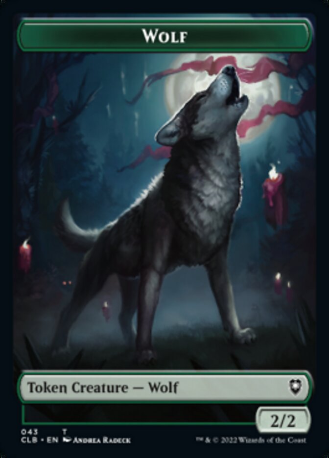 Wolf // Insect Double-Sided Token [Commander Legends: Battle for Baldur's Gate Tokens] | Local Legends