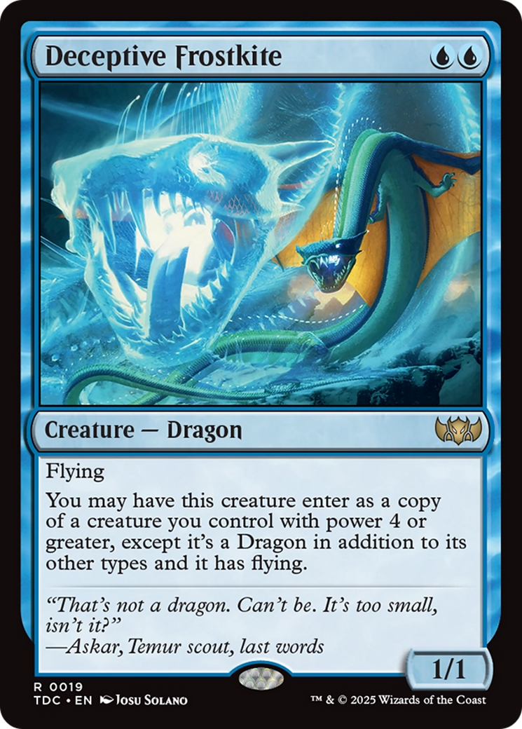 Deceptive Frostkite [Tarkir: Dragonstorm Commander] | Local Legends