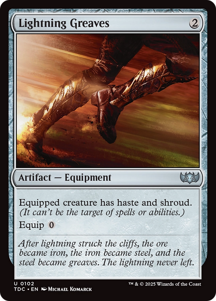 Lightning Greaves [Tarkir: Dragonstorm Commander] | Local Legends