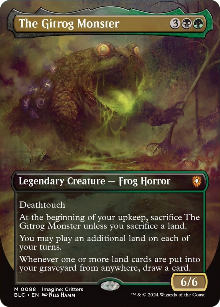 The Gitrog Monster (Borderless) [Bloomburrow Commander] | Golgari Games