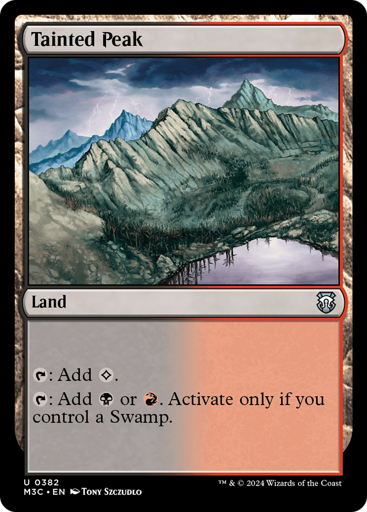 Tainted Peak (Ripple Foil) [Modern Horizons 3 Commander] | Local Legends