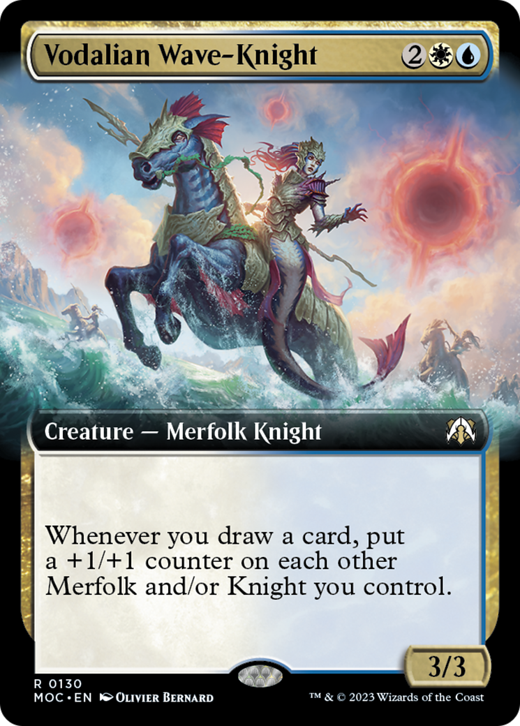 Vodalian Wave-Knight (Extended Art) [March of the Machine Commander] | Local Legends