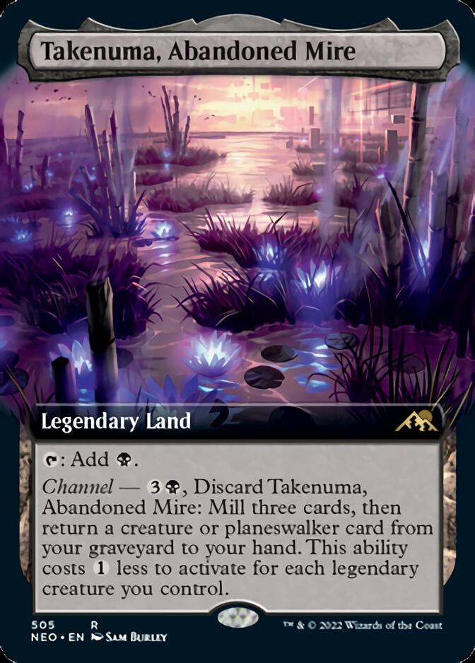 Takenuma, Abandoned Mire (Extended Art) [Kamigawa: Neon Dynasty] | Local Legends