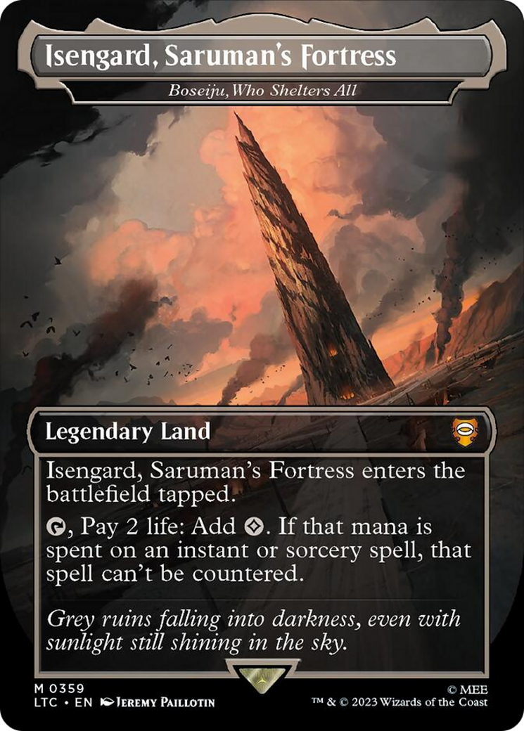 Boseiju, Who Shelters All - Isengard, Saruman's Fortress [The Lord of the Rings: Tales of Middle-Earth Commander] | Golgari Games