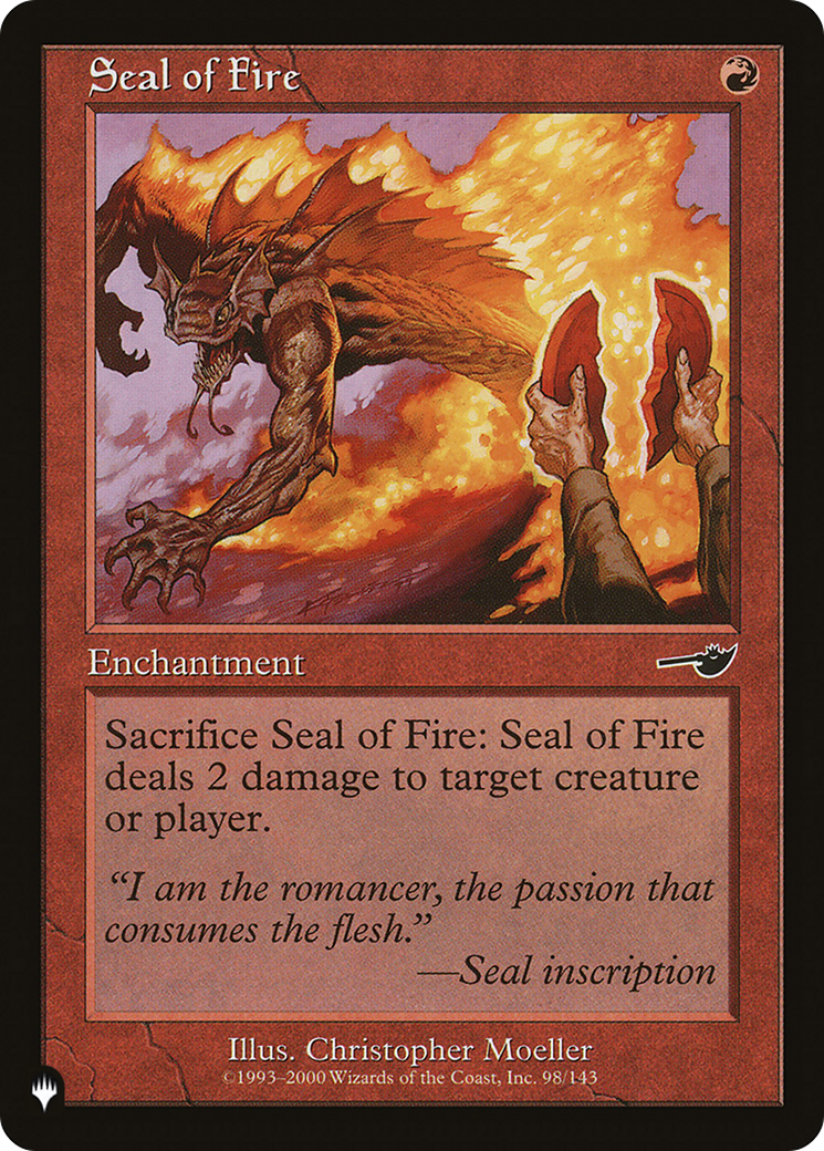 Seal of Fire [The List] | Local Legends