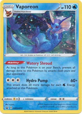 Vaporeon (SWSH072) [Sword & Shield: Black Star Promos] | Local Legends
