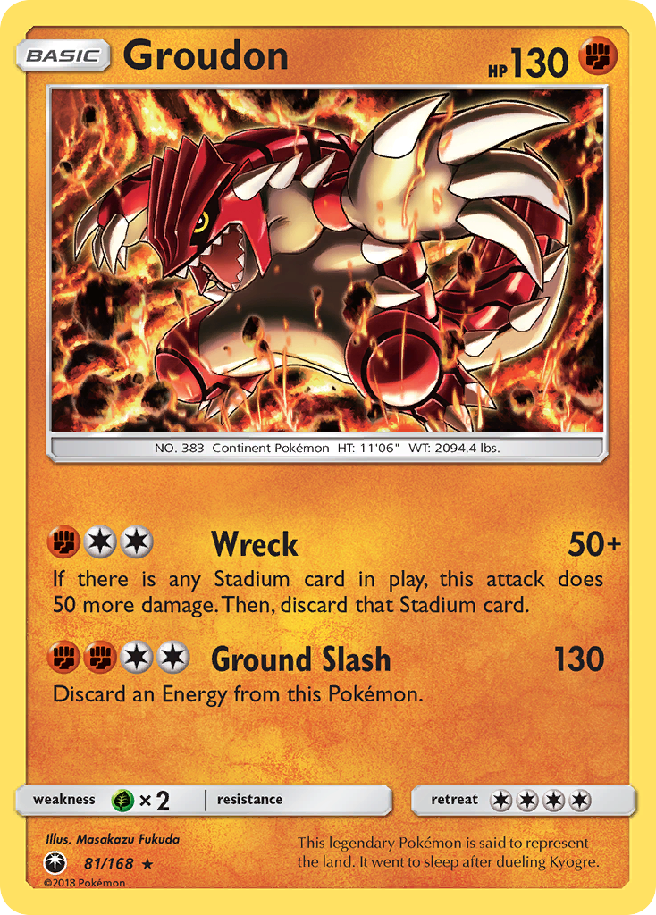 Groudon (81/168) [Sun & Moon: Celestial Storm] | Local Legends