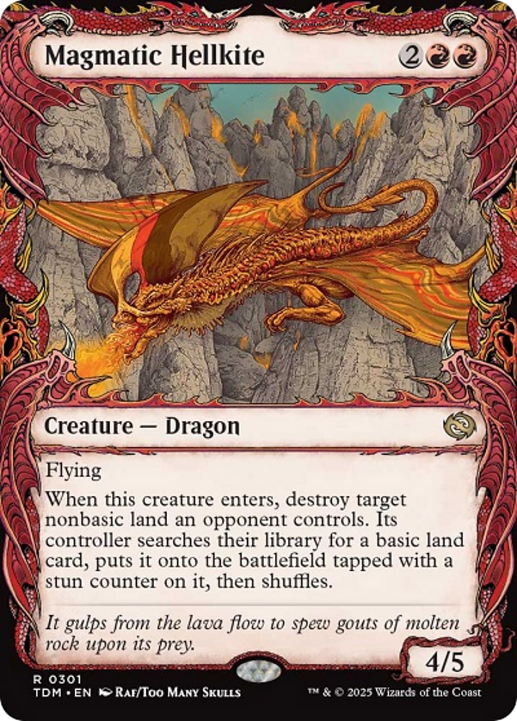 Magmatic Hellkite (Showcase) [Tarkir: Dragonstorm] | Local Legends