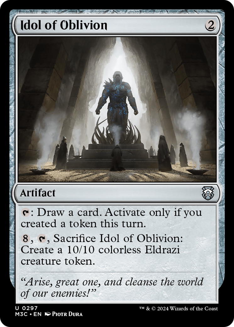 Idol of Oblivion (Ripple Foil) [Modern Horizons 3 Commander] | Local Legends