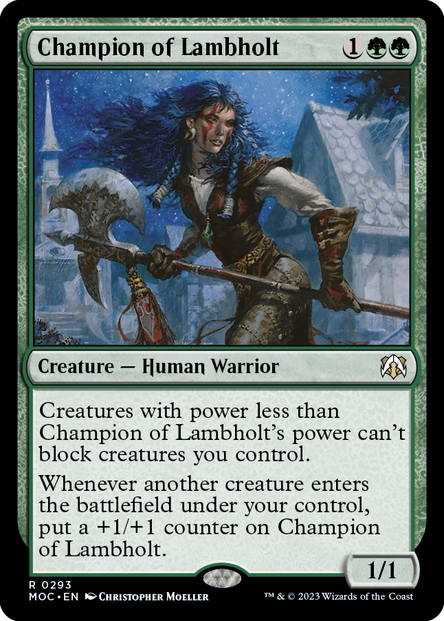 Champion of Lambholt [March of the Machine Commander] | Golgari Games