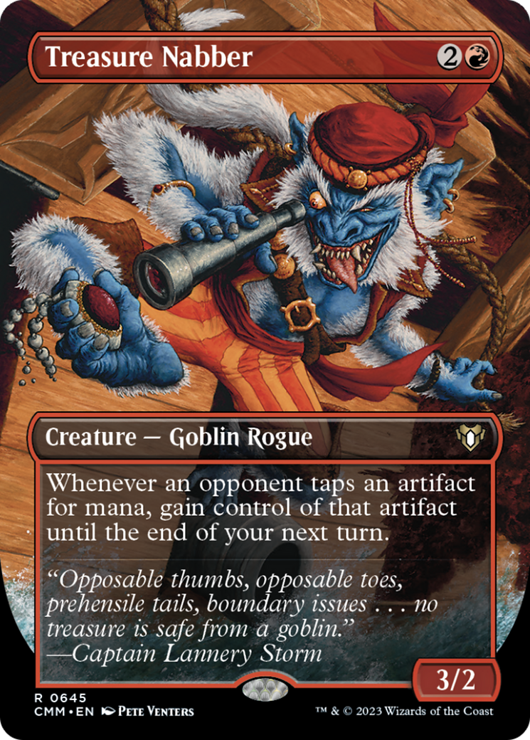 Treasure Nabber (Borderless Alternate Art) [Commander Masters] | Golgari Games