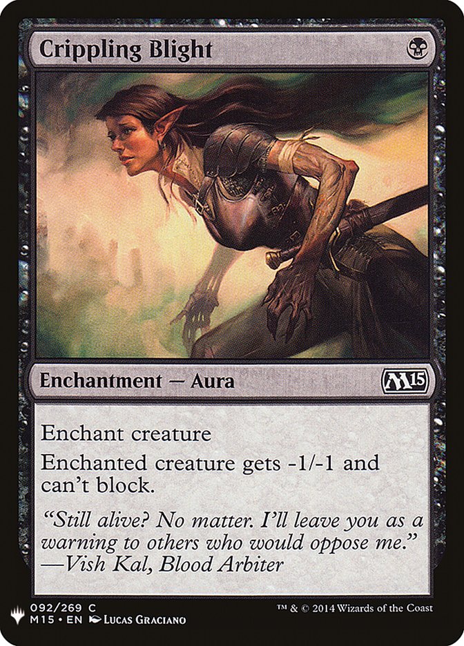 Crippling Blight [Mystery Booster] | Local Legends
