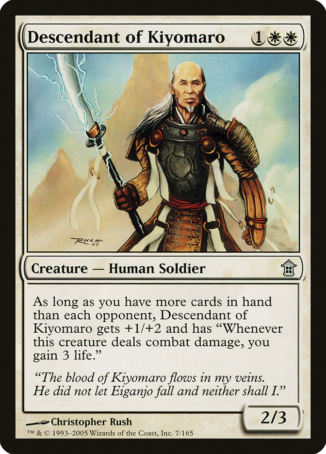 Descendant of Kiyomaro [Saviors of Kamigawa] | Golgari Games