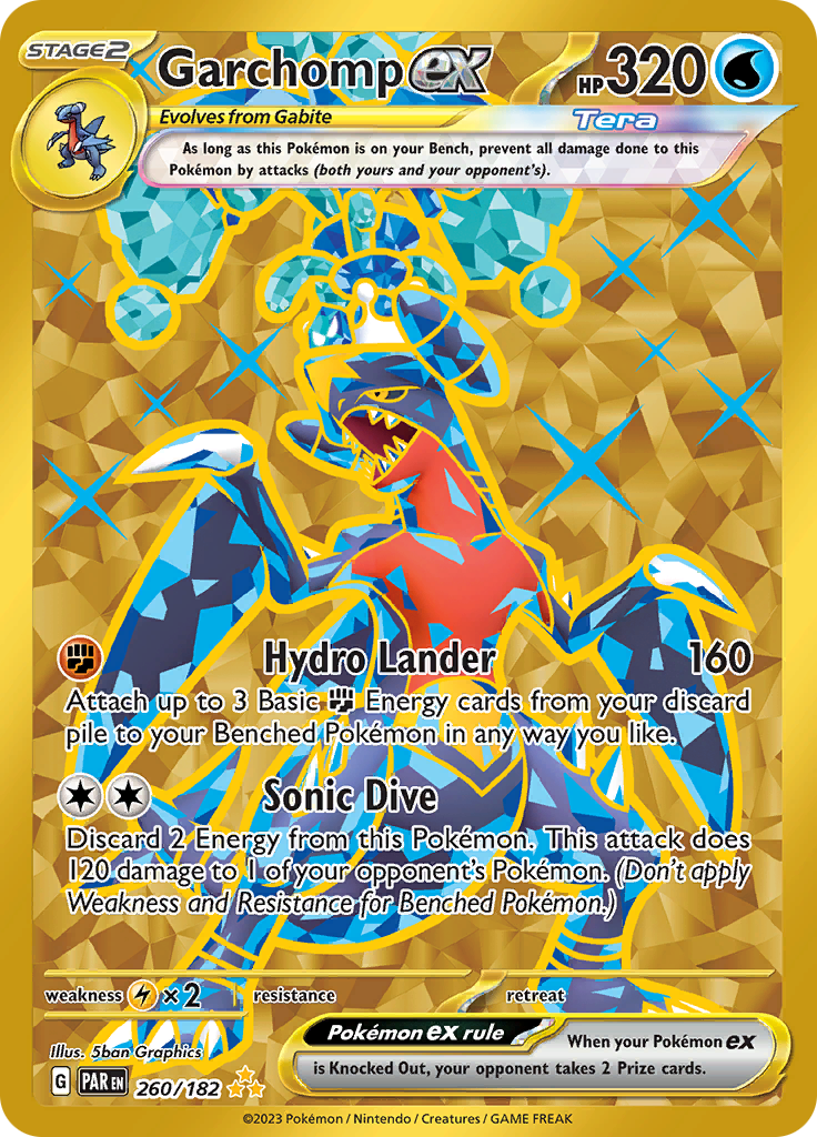 Garchomp ex (260/182) [Scarlet & Violet: Paradox Rift] | Local Legends