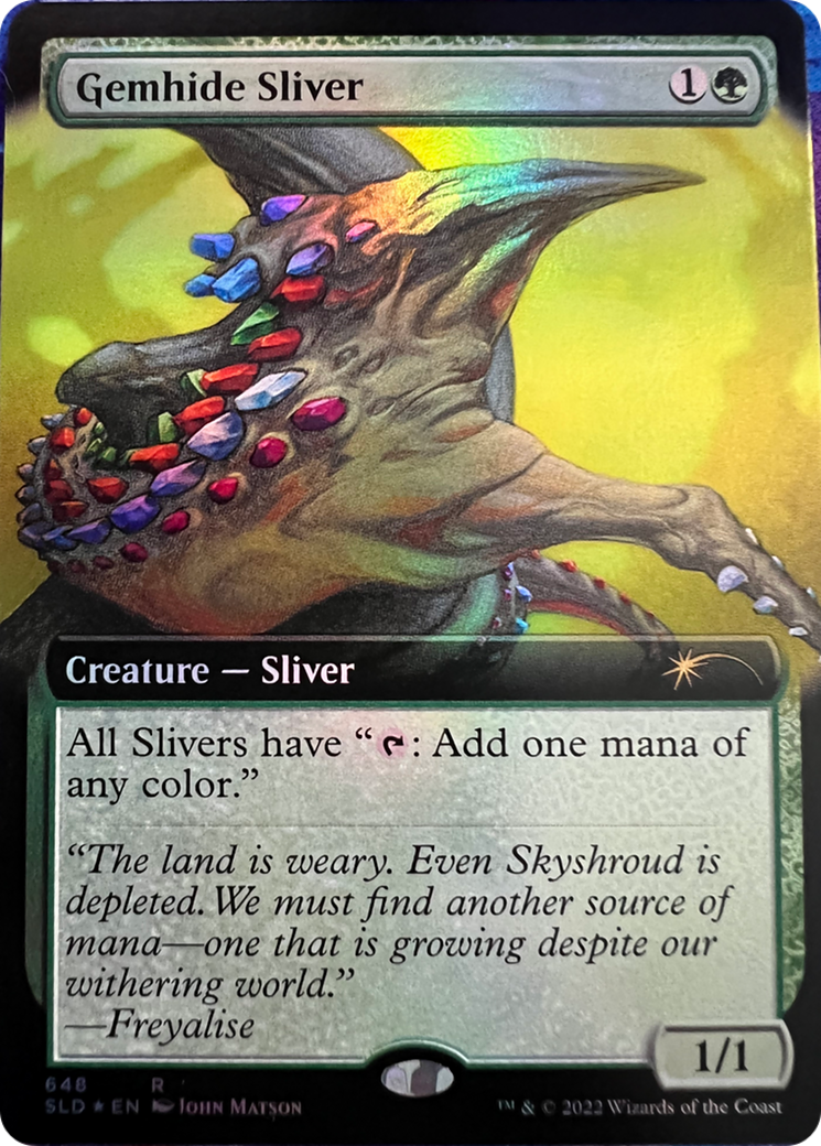 Gemhide Sliver (Extended Art) [Secret Lair Drop Series] | Local Legends