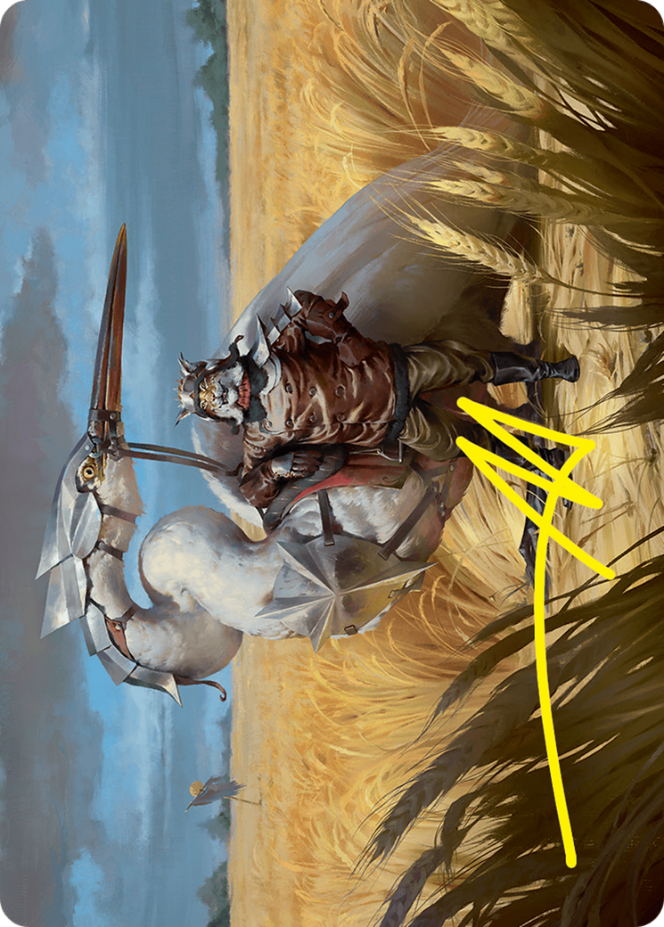 Skyknight Squire Art Card (4/54) (Gold-Stamped Signature) [Foundations Art Series] | Local Legends