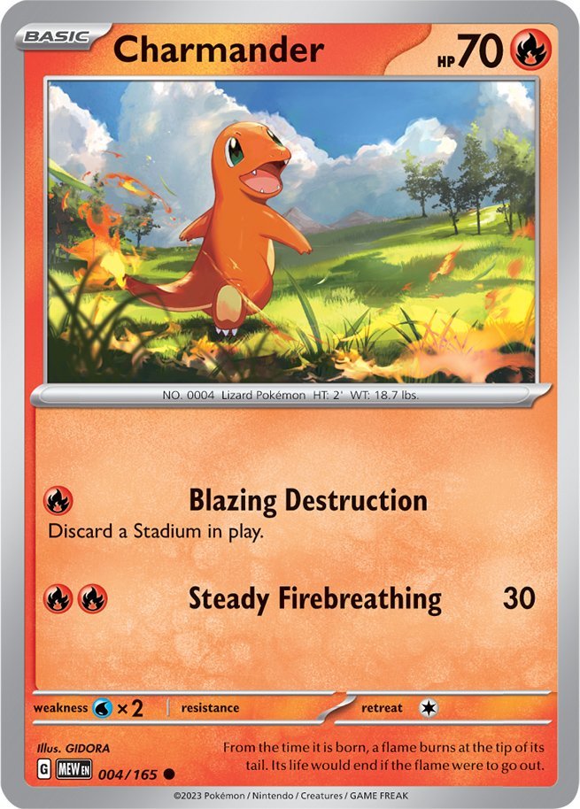 Charmander (004/165) [Scarlet & Violet: 151] | Golgari Games