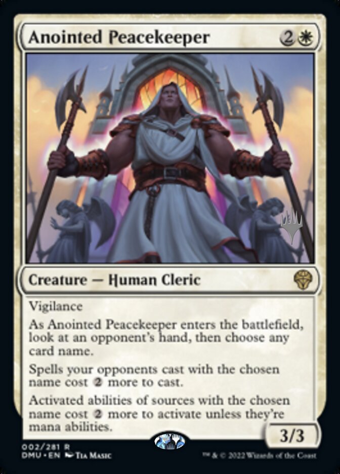 Anointed Peacekeeper (Promo Pack) [Dominaria United Promos] | Golgari Games