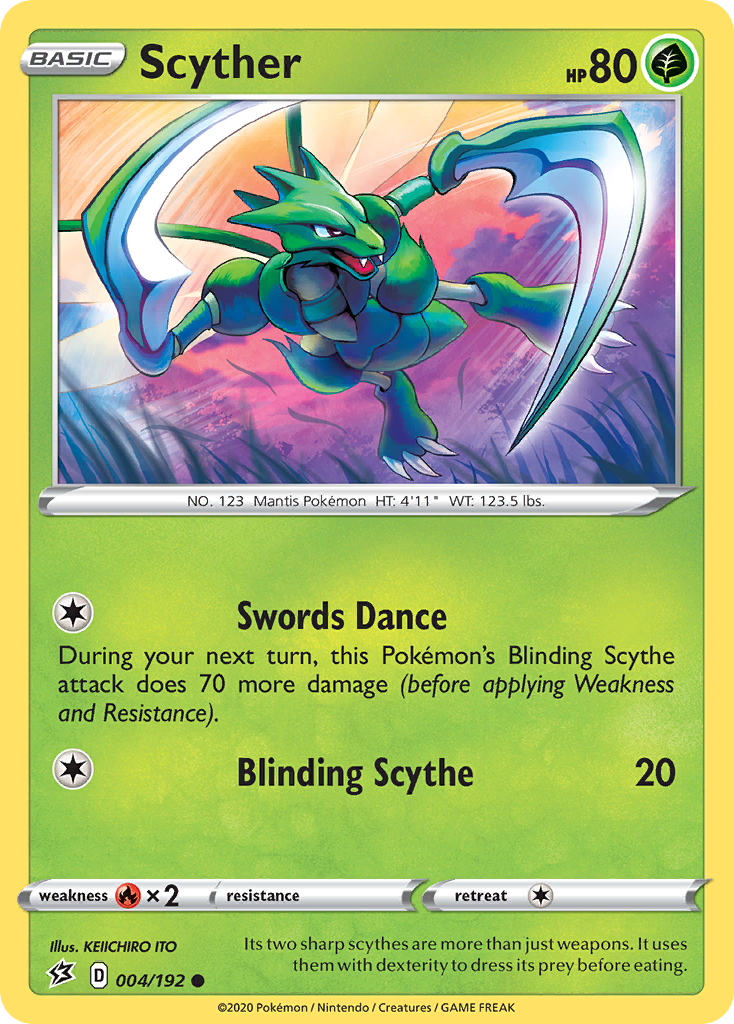 Scyther (004/192) [Sword & Shield: Rebel Clash] | Golgari Games