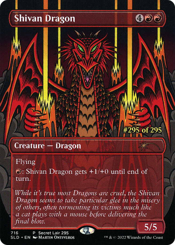 Shivan Dragon (Serialized) [Secret Lair Drop Promos] | Local Legends