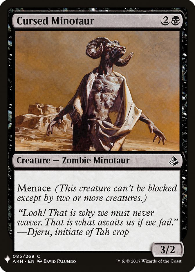 Cursed Minotaur [Mystery Booster] | Golgari Games