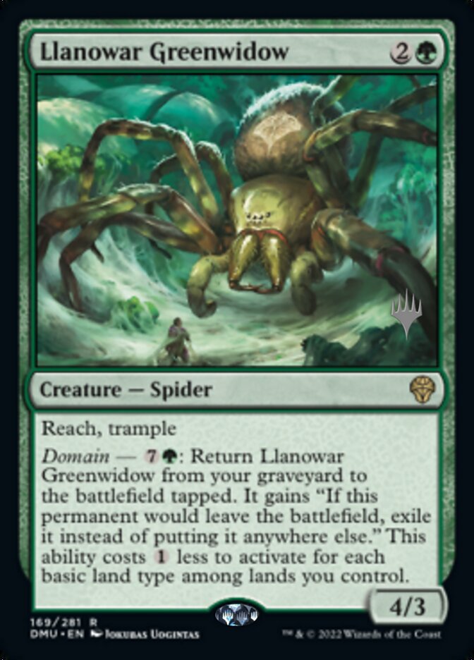 Llanowar Greenwidow (Promo Pack) [Dominaria United Promos] | Golgari Games