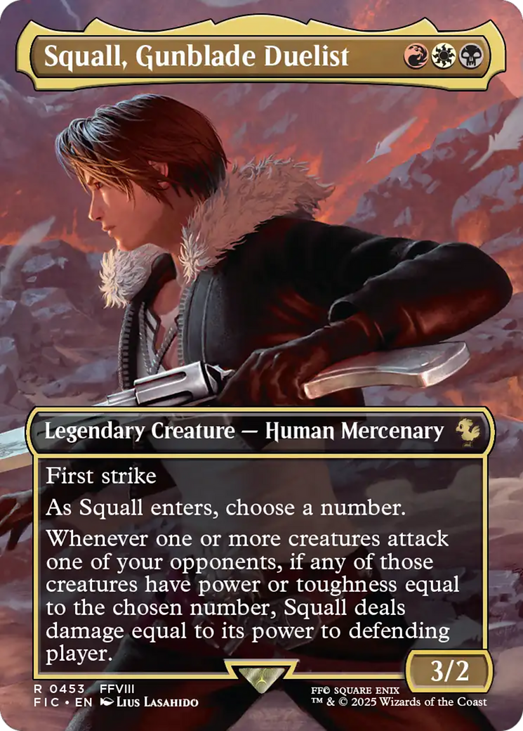 Squall, Gunblade Duelist (Borderless) [FINAL FANTASY Commander] | Local Legends