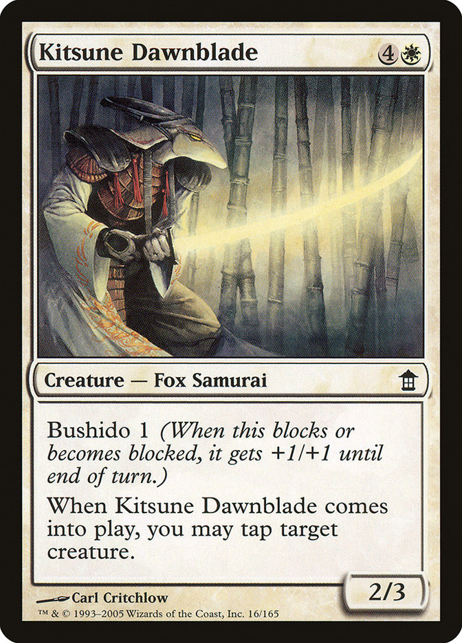 Kitsune Dawnblade [Saviors of Kamigawa] | Golgari Games