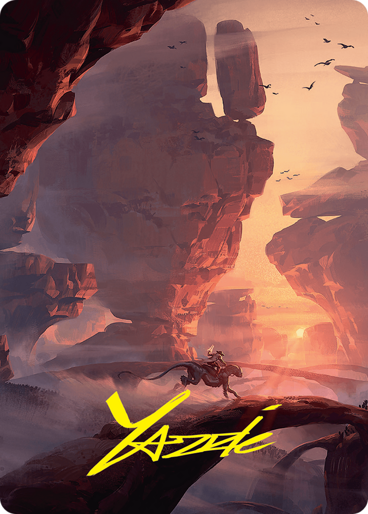 Mountain Art Card (24/54) (Gold-Stamped Signature) [Foundations Art Series] | Local Legends