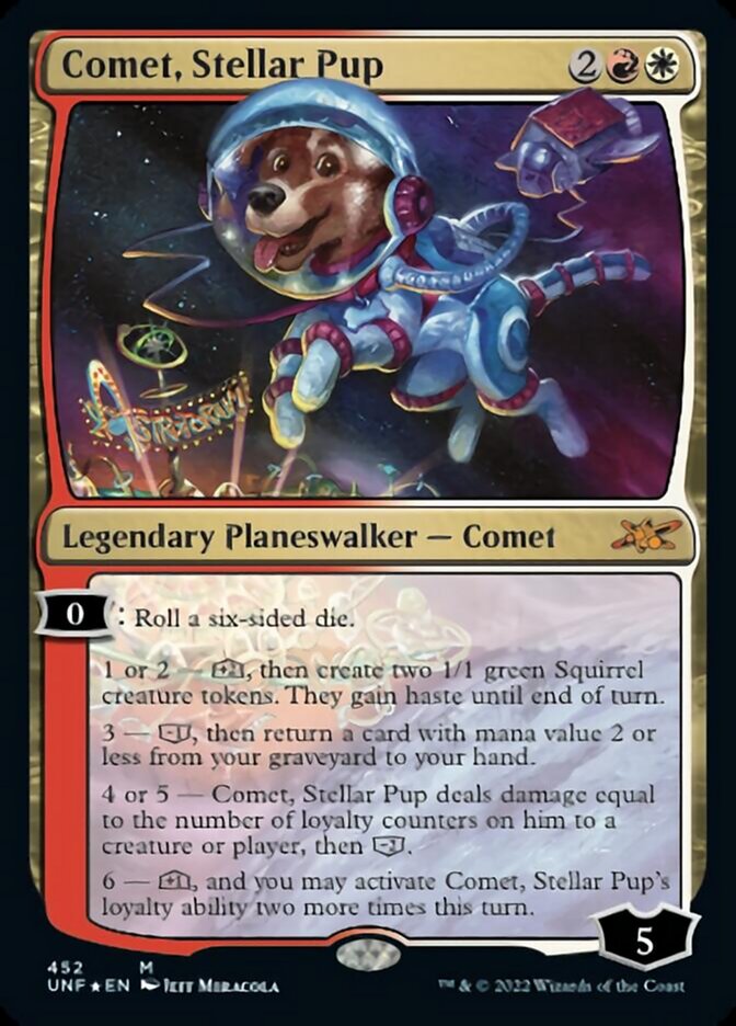 Comet, Stellar Pup (Galaxy Foil) [Unfinity] | Golgari Games