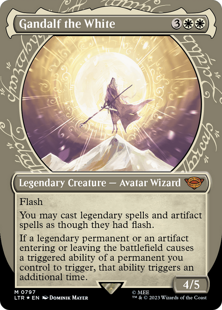 Gandalf the White (Showcase) (Surge Foil) [The Lord of the Rings: Tales of Middle-Earth] | Local Legends