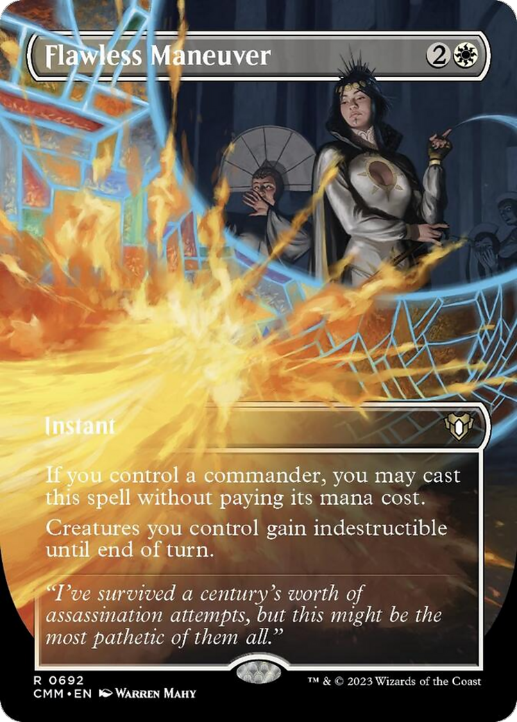 Flawless Maneuver (Borderless Alternate Art) [Commander Masters] | Local Legends