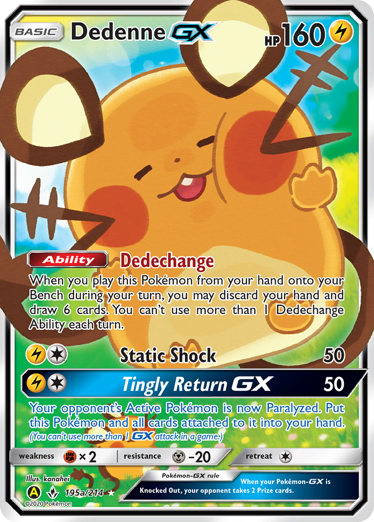 Dedenne GX (195a/214) [Alternate Art Promos] | Golgari Games