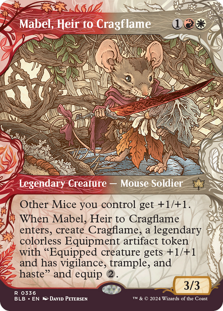 Mabel, Heir to Cragflame (Showcase) [Bloomburrow] | Golgari Games