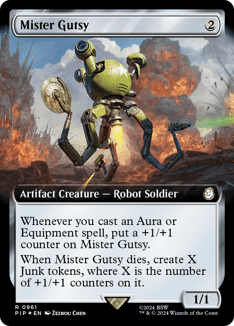 Mister Gutsy (Extended Art) (Surge Foil) [Fallout] | Local Legends