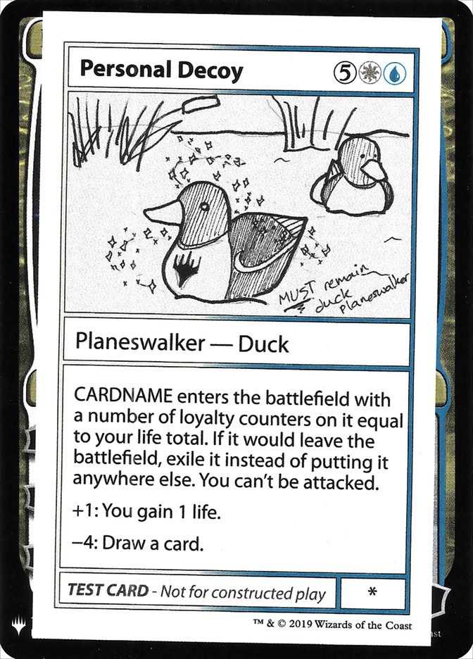 Personal Decoy [Mystery Booster Playtest Cards] | Local Legends
