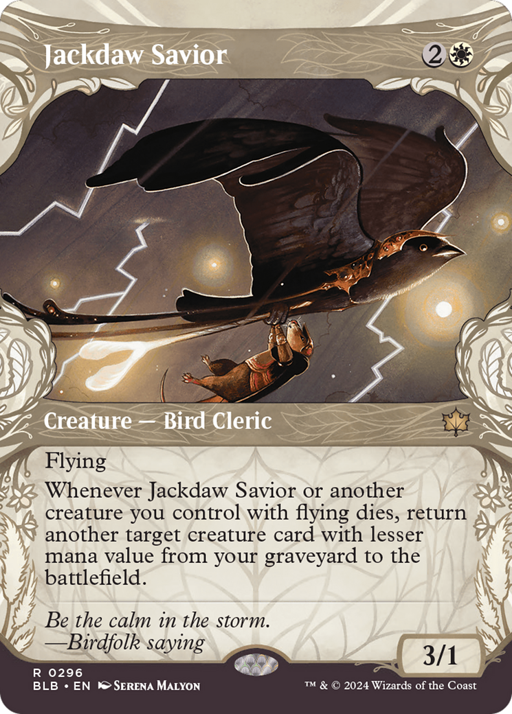 Jackdaw Savior (Showcase) [Bloomburrow] | Local Legends