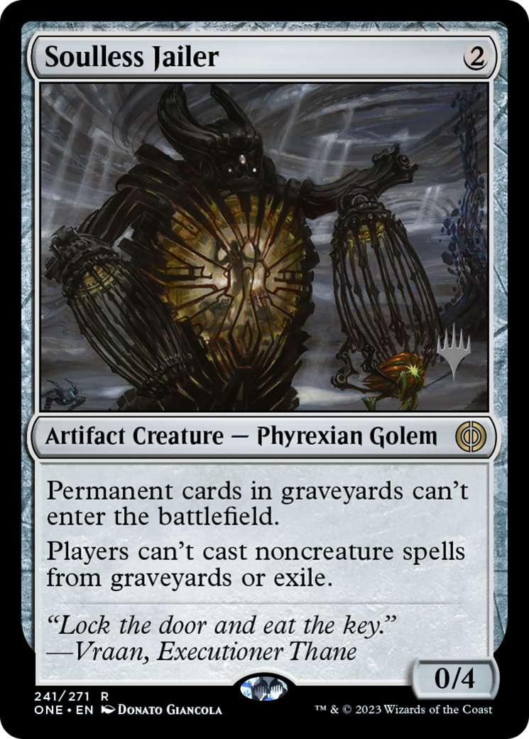 Soulless Jailer (Promo Pack) [Phyrexia: All Will Be One Promos] | Local Legends