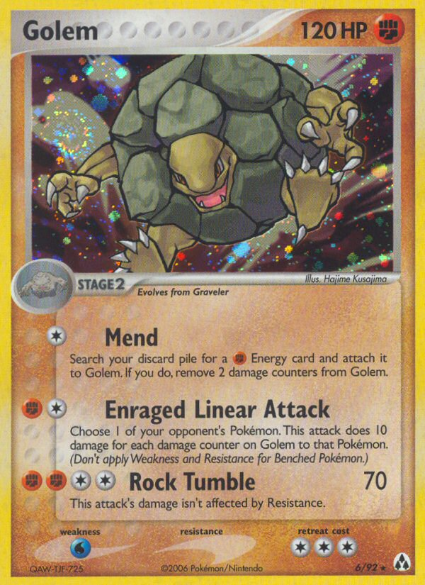 Golem (6/92) [EX: Legend Maker] | Local Legends