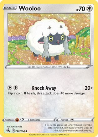 Wooloo (222/264) (Cosmos Holo) [Sword & Shield: Fusion Strike] | Golgari Games