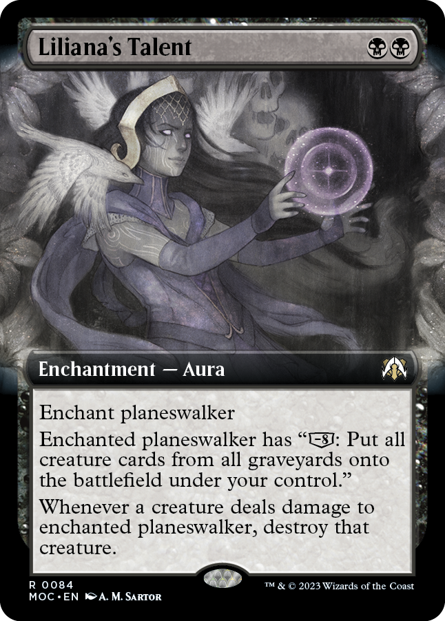 Liliana's Talent (Extended Art) [March of the Machine Commander] | Local Legends