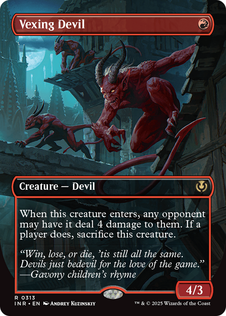 Vexing Devil (Borderless) [Innistrad Remastered] | Local Legends