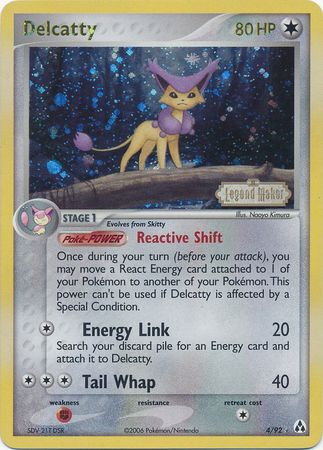 Delcatty (4/92) (Stamped) [EX: Legend Maker] | Local Legends